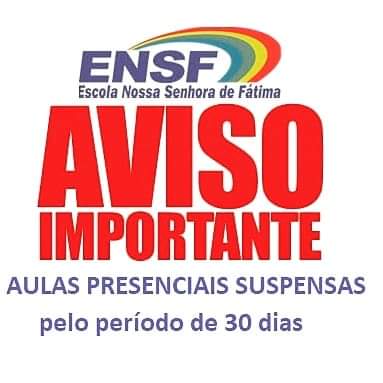 Ensf acata decreto do governo do Estado e da prefeitura de Brumado e suspende as aulas por 30 dias