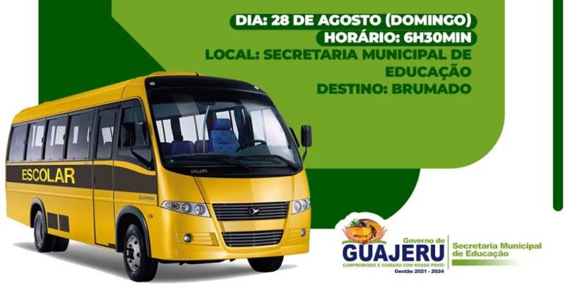 Prefeitura de Guajeru disponibilizará ônibus para alunos que farão prova do ENCCEJA