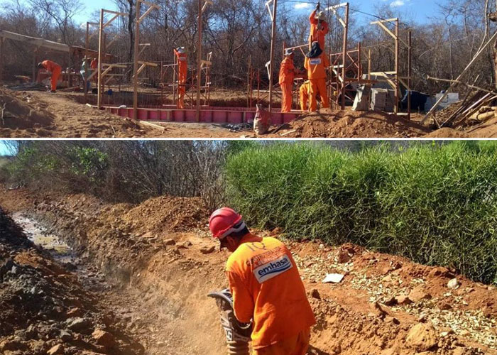 PREFEITO GIL ROCHA ACOMPANHA OBRA DA ADUTORA DO TRUVISCO