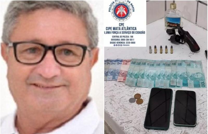 Vice-prefeito de Alcobaça é preso por posse ilegal de arma e sinais de embriaguez