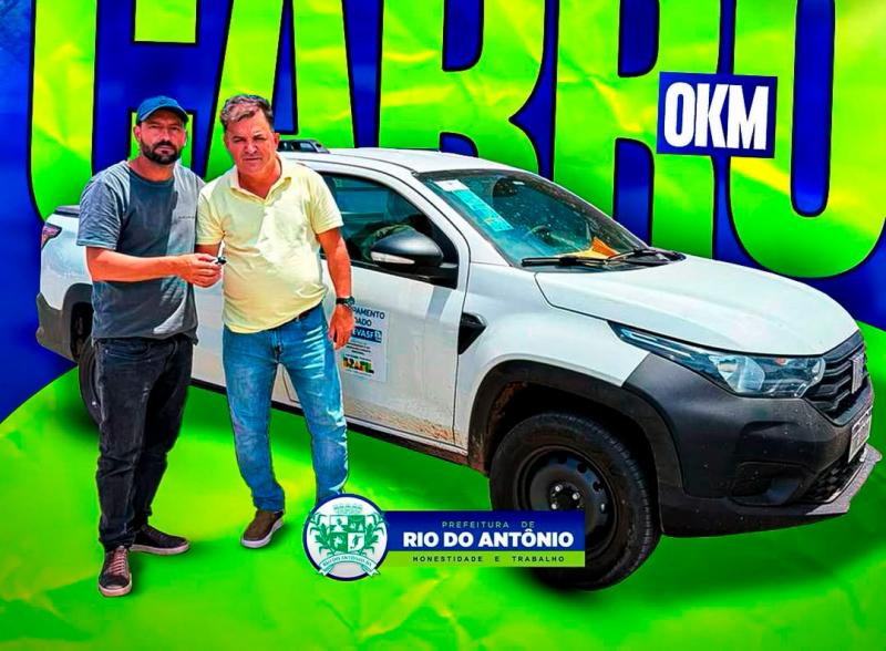 Prefeitura de Rio do Antônio recebe novo veículo, fruto de Emenda Parlamentar