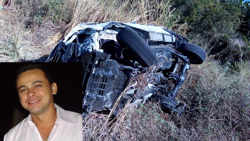 Morre o empresário brumadense Luciano Caires, vítima de acidente de carro em Bom Jesus da Lapa