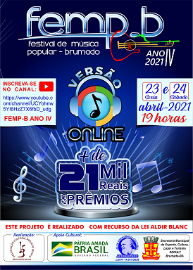 Brumado: FEMP-B acontece nos dias 23 e 24 de abril na modalidade virtual