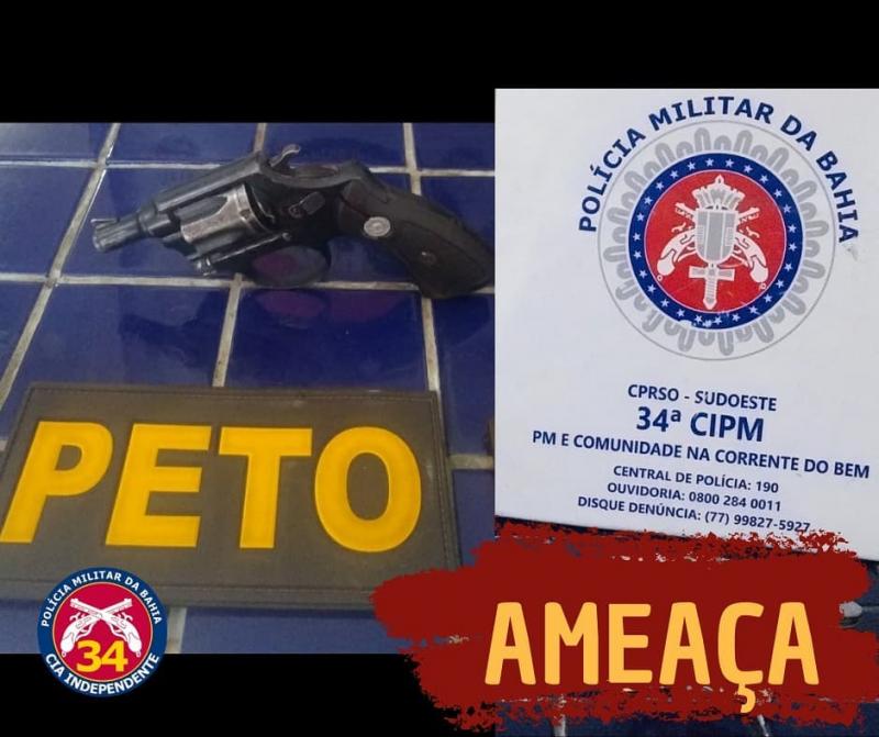 Brumado: Homem é detido após ameaçar familiares com arma de fogo no Bairro Novo Brumado