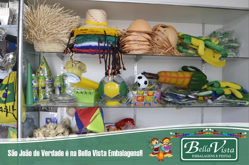 Tudo que você precisa para torcer pelo Brasil e curtir as festas juninas tem na Bella Vista