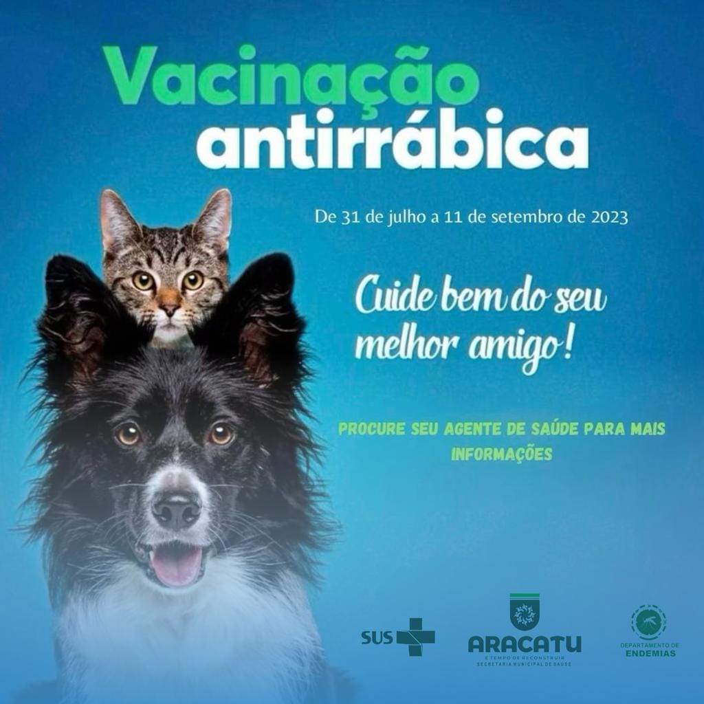 Secretaria municipal de saúde inicia campanha de vacinação antirrábica em Aracatu