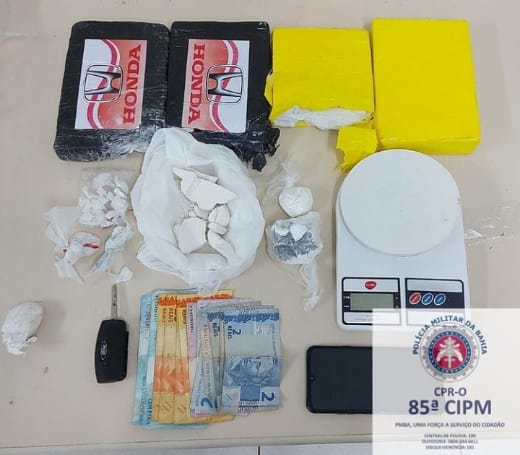 Carga de cocaína avaliada em R$ 120 mil é apreendida em LEM