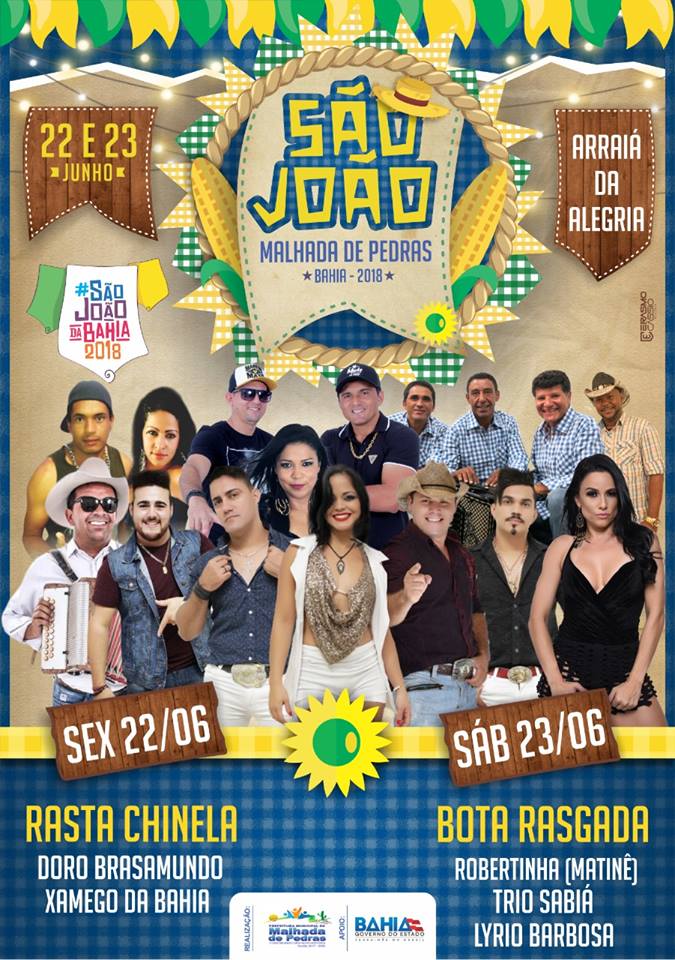 É nesta sexta e sábado o São João de Malhada de Pedras; não fique de fora