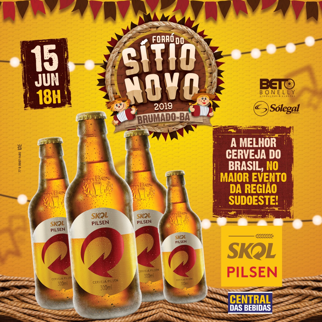 Forró do Sítio Novo 2019: Skol será a cerveja oficial da festa