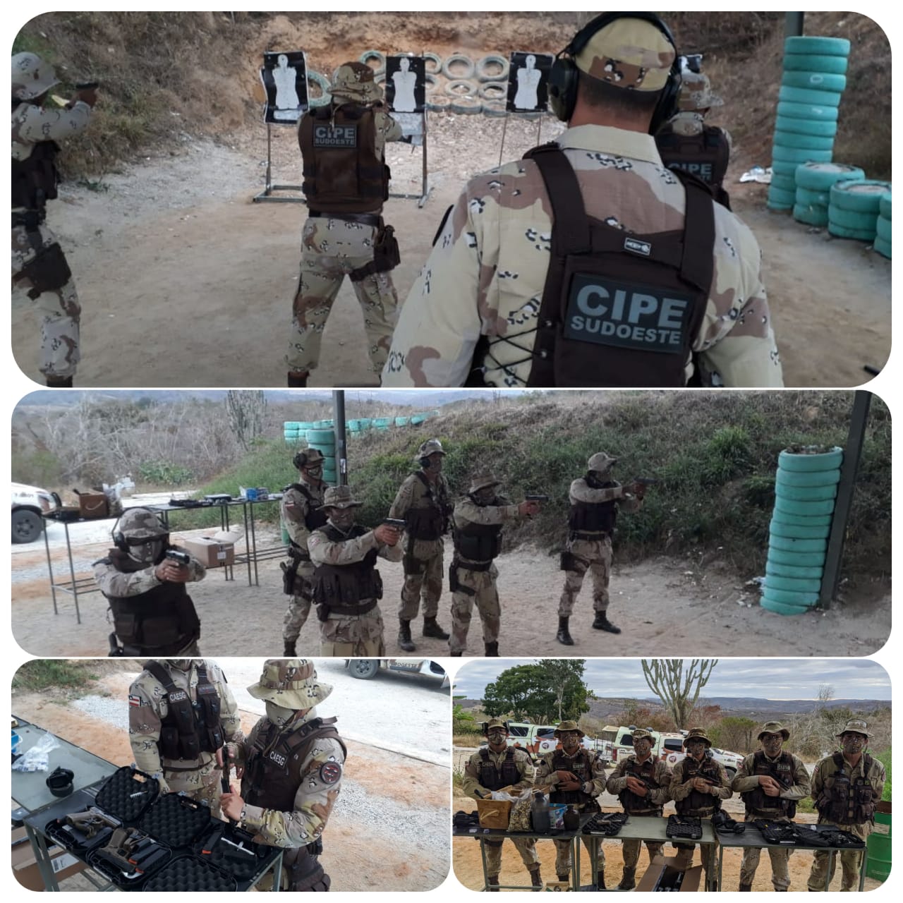 Cipe Sudoeste recebe incremento de novas pistolas 