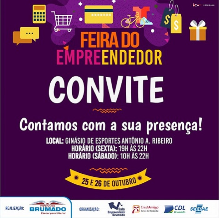 Feira do Empreendedor acontece hoje no Ginásio de Esportes de Brumado; saiba mais