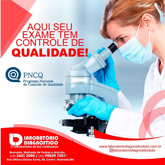 Diagnóstico o laboratório de sua confiança, referência regional