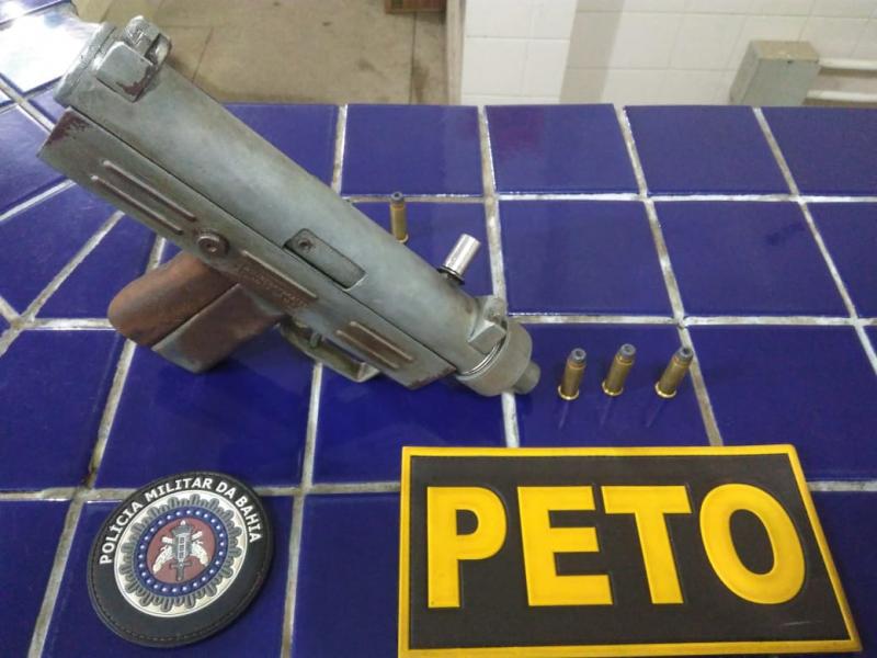 Brumado: Polícia apreende submetralhadora no Bairro Novo Brumado