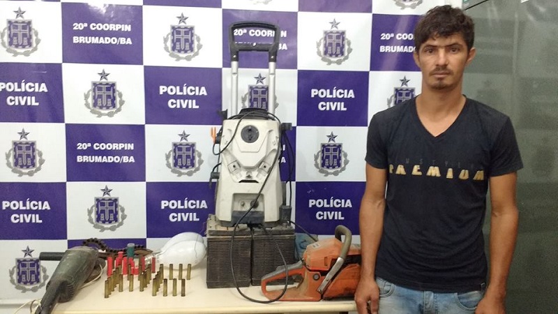 Brumado: Polícia Civil prende receptador e encontra ferramentas e objetos furtados