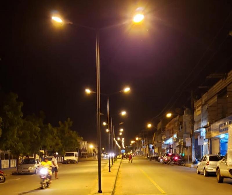 Brumado: Iluminação da Av. Antônio M. Guimarães está em fase de testes e deverá ser inaugurada neste mês de julho