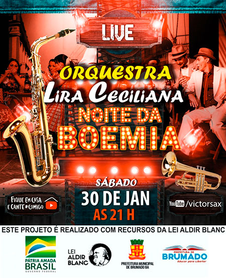 Brumado: Neste sábado (30) tem live com a Lira Ceciliana