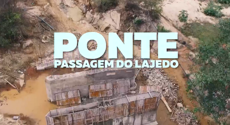 Construção de ponte que interligará Aracatu e Brumado está em andamento