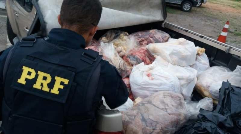 Carga de 700 kg de carne transportada de forma irregular é apreendida em Jequié