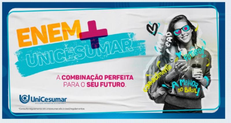 A EAD Unicesumar vai dar descontos de acordo com a nota do Enem