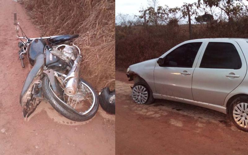 Colisão entre carro e moto deixa uma vítima fatal na zona rural de Ibicoara