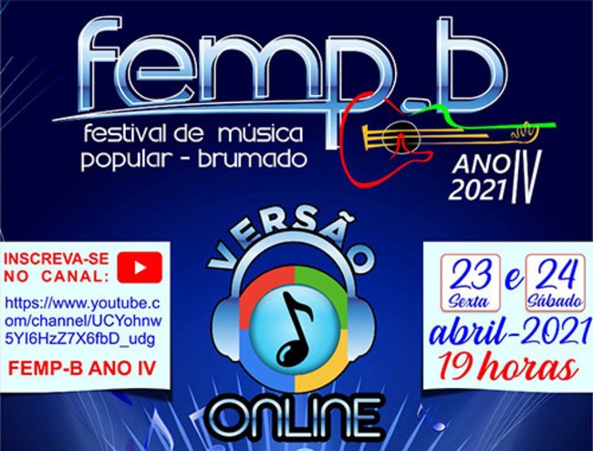 Brumado: Festival de música será realizado virtualmente, dias 23 e 24 de abril