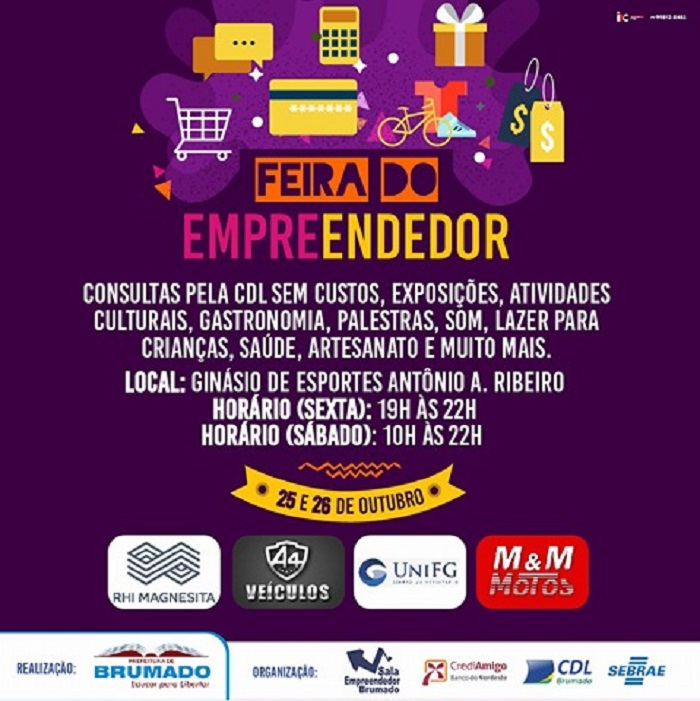 Prefeitura de Brumado realiza Feira do Empreendedor na sexta (25) e no sábado (26)