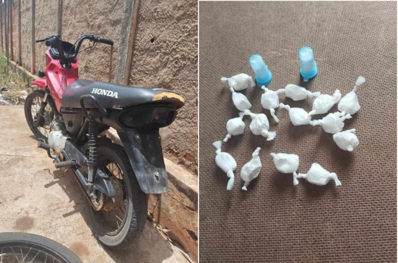 Homem é preso acusado de tráfico de drogas e com motocicleta roubada em Caculé