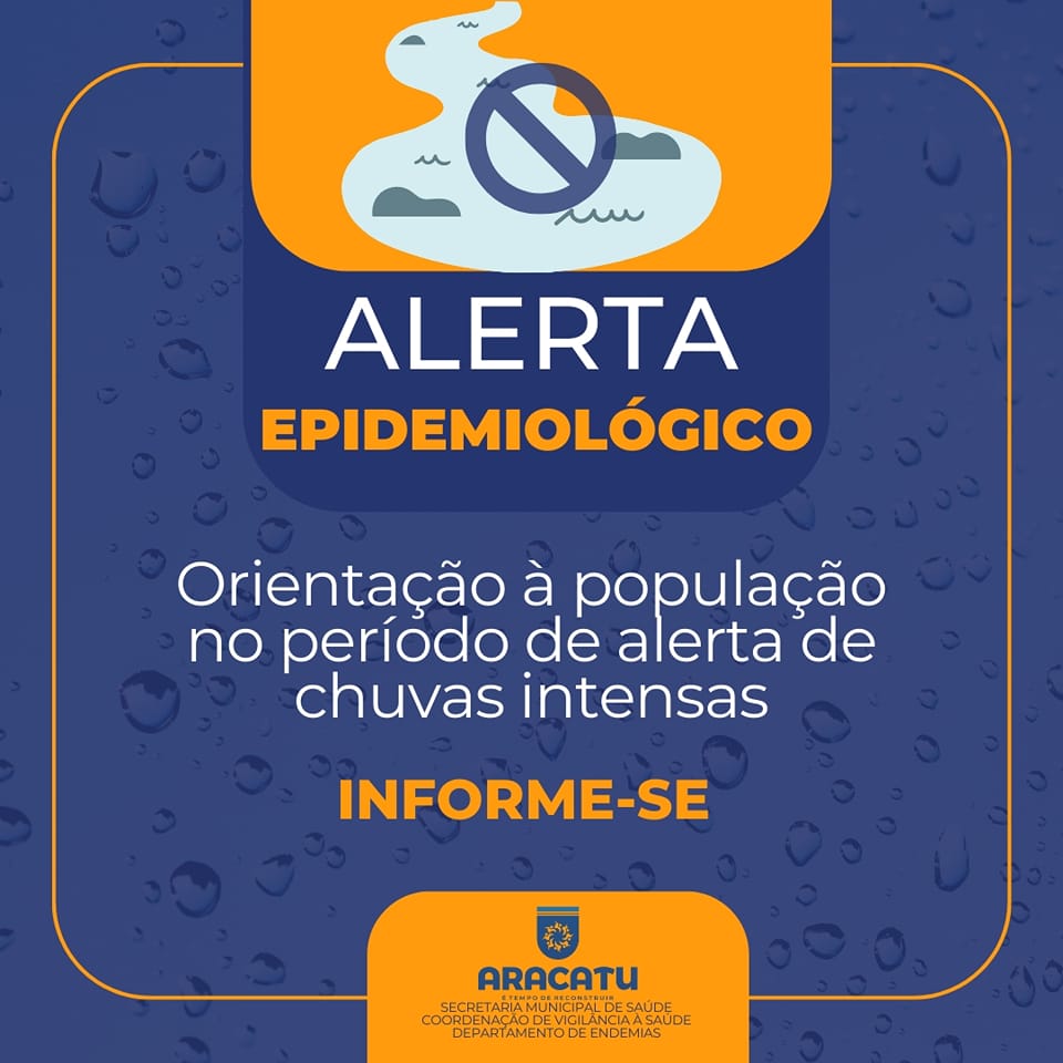 Prefeitura de Aracatu alerta para o perigo de doenças no tempo chuvoso