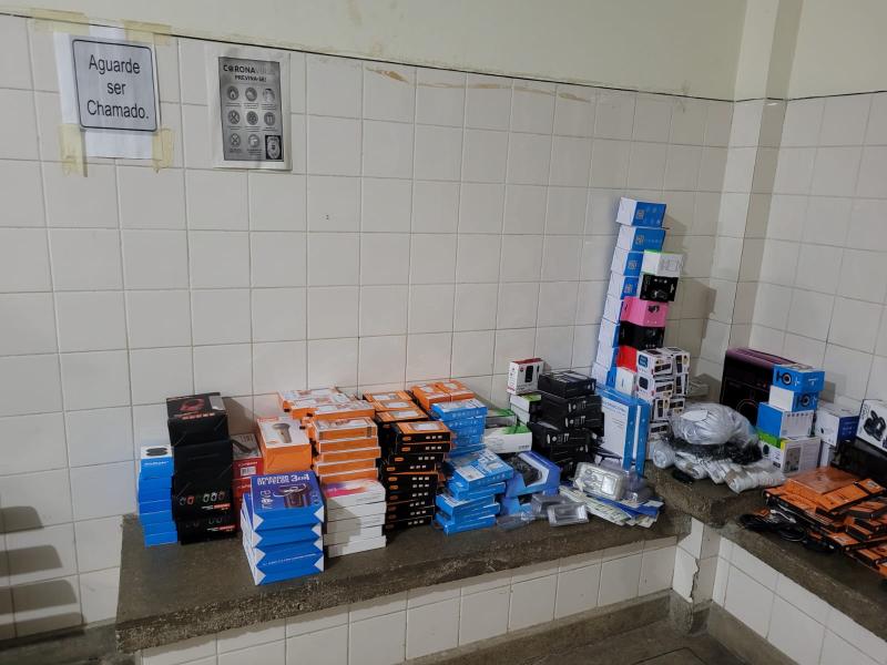 CIPRv/BRUMADO apreende eletroeletrônicos importados com provável origem de descaminho