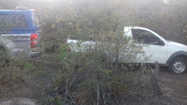 Veículo que havia sido roubado em Brumado durante assalto a usina é recuperado pela PM em Aracatu