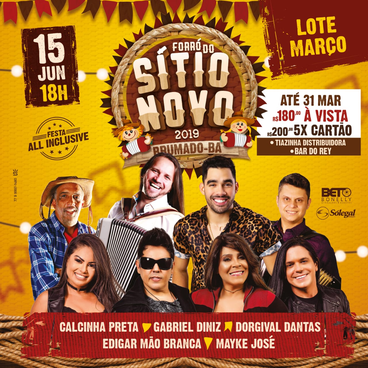 Forró do Sítio Novo 2019: Garanta já seu ingresso no lote do mês de março 