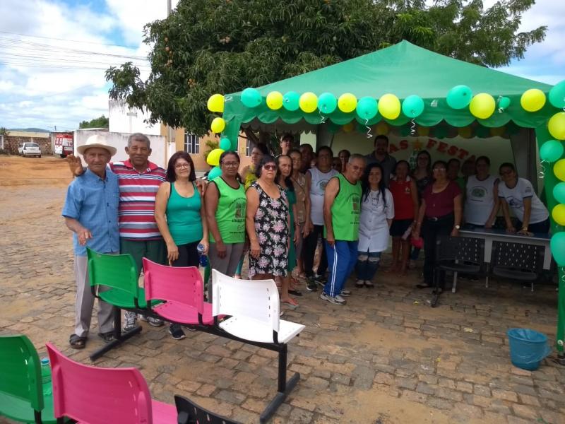 Prefeitura de Malhada de Pedras e Secretaria de Saúde realizam atividade com o grupo do Hiperdia