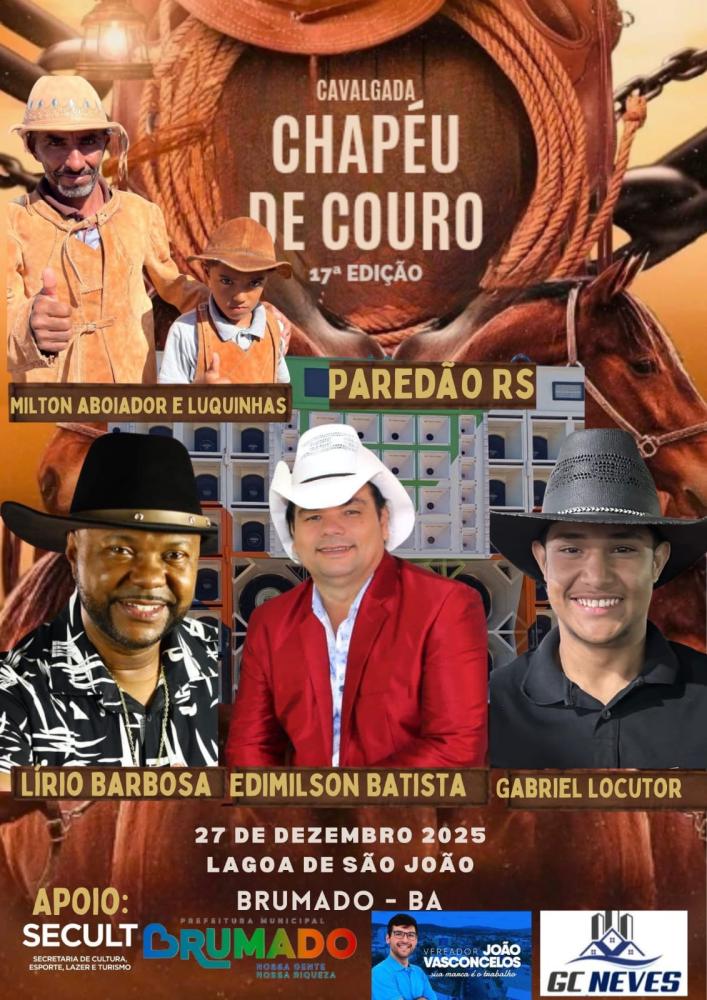 Brumado: Acontece neste sábado a tradicional Cavalgada Chapéu de Couro, confira a programação