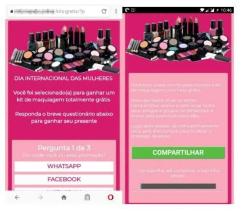 Novo golpe no WhatsApp se aproveita do Dia Internacional da Mulher