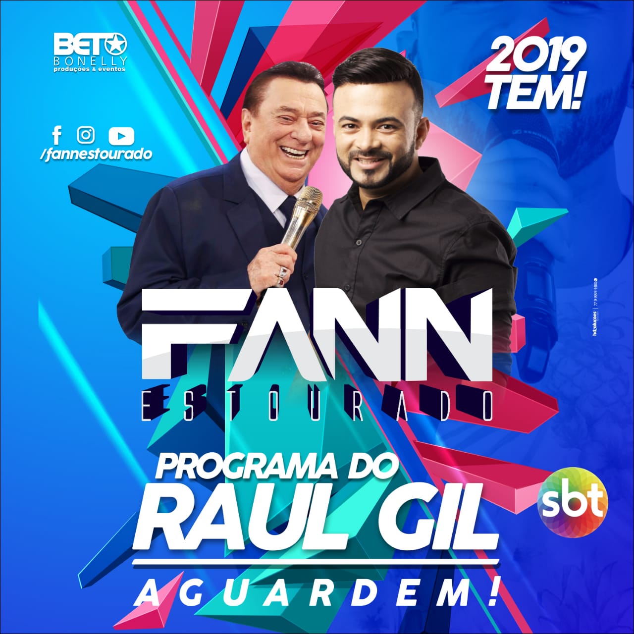 Fann Estourado tem apresentação confirmada pelo SBT no Programa Raul Gil em 2019