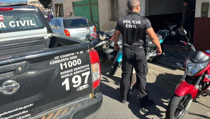 Polícia Civil deflagra operação contra furto e roubos de veículos em Vitória da Conquista
