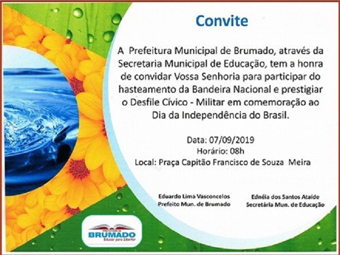 Brumado: Programação do desfile de 07 de Setembro é divulgada; confira