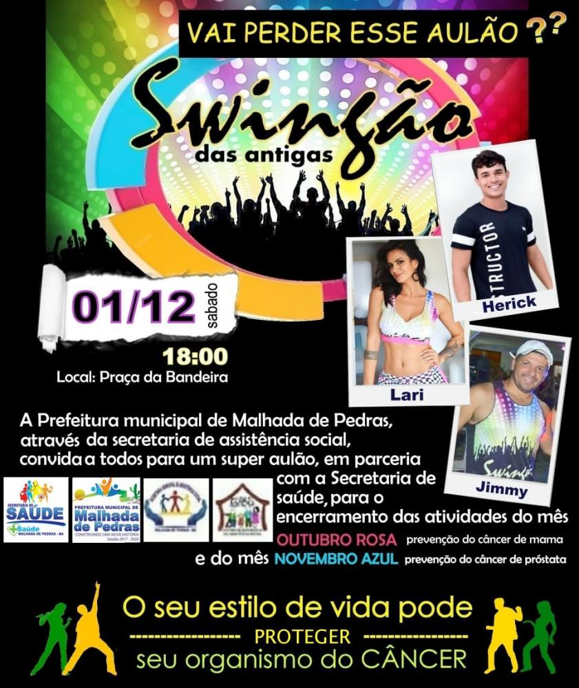 Prefeitura e Secretaria de Assistência social de Malhada de Pedras realizará Swingão das Antigas neste sábado