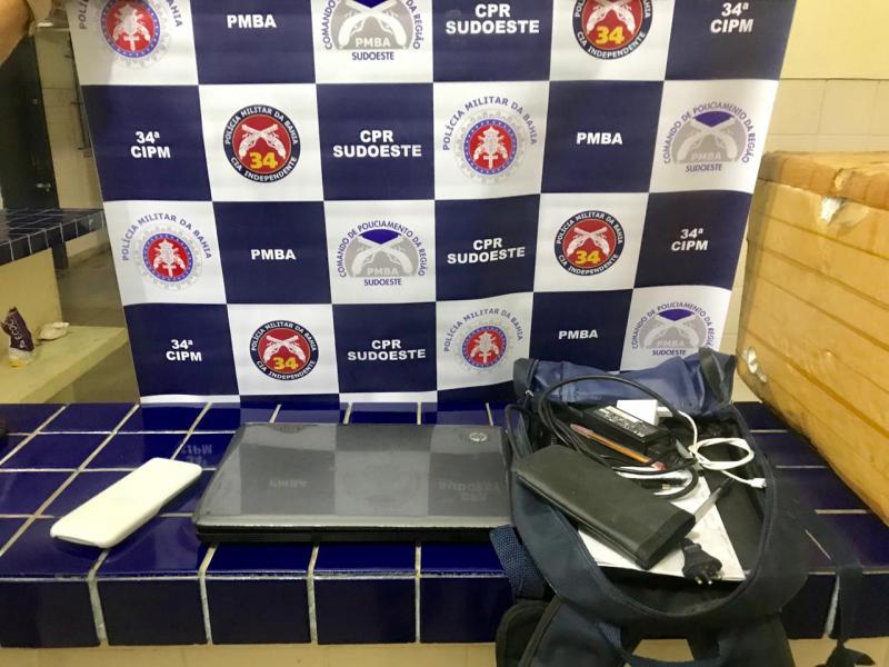 Polícia recupera produtos roubados na rodoviária de Brumado e conduz autor para a delegacia