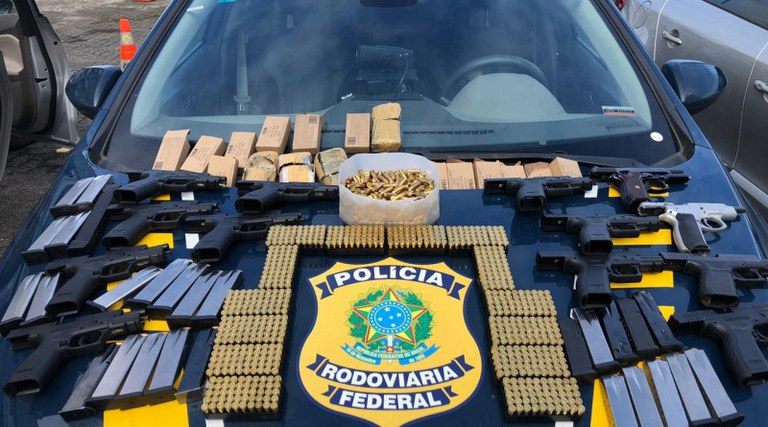 PRF registra aumento de quase 300% de pistolas apreendidas nas estradas federais da Bahia