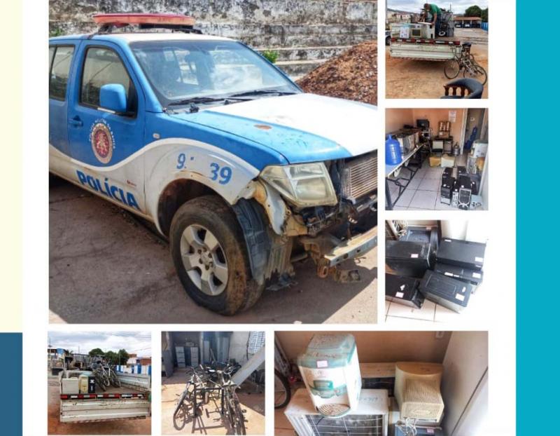 MAJOR PM LEILA RETIRA MATERIAIS SEM CONDIÇÕES DE USO DAS DEPENDÊNCIAS DA 34ª CIPM