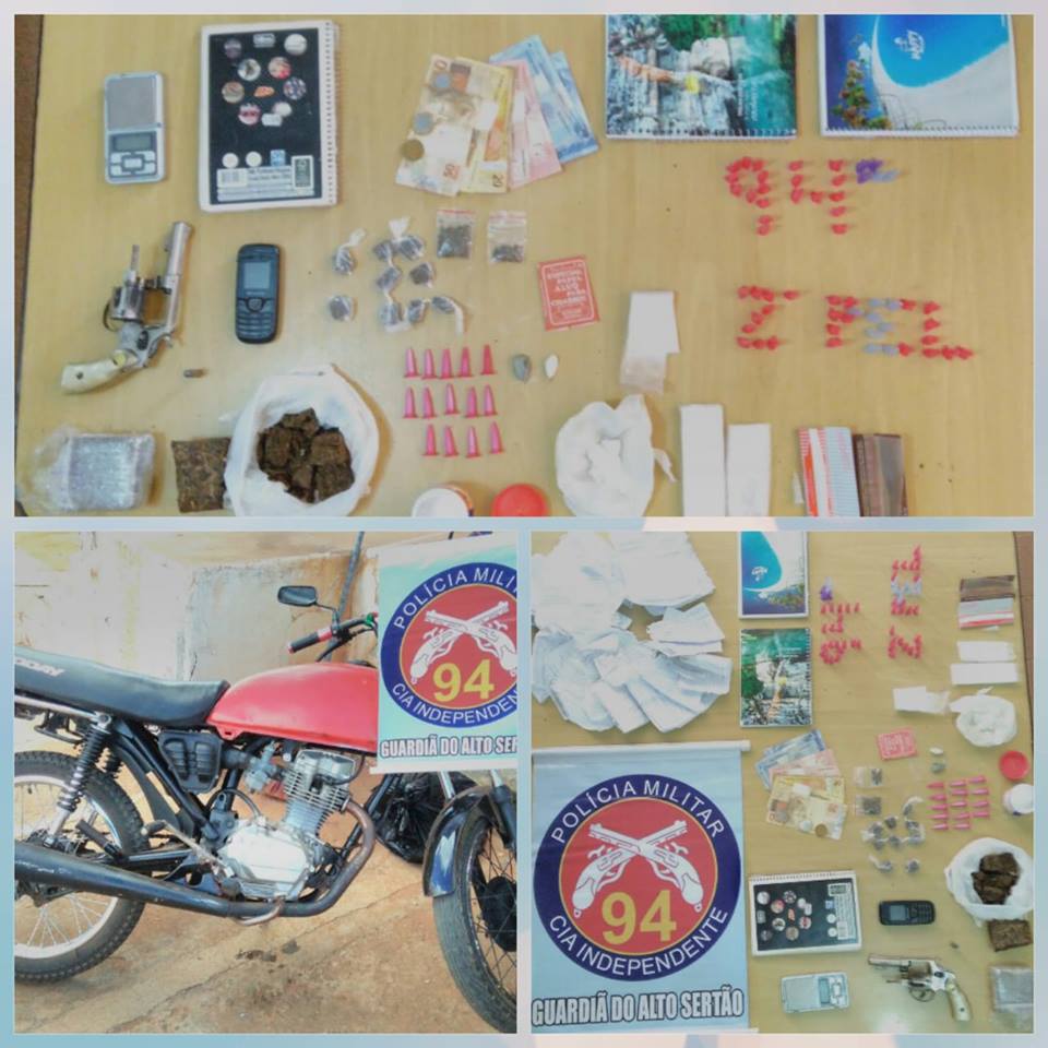 Polícia apreende drogas e arma em residência na cidade de Caculé