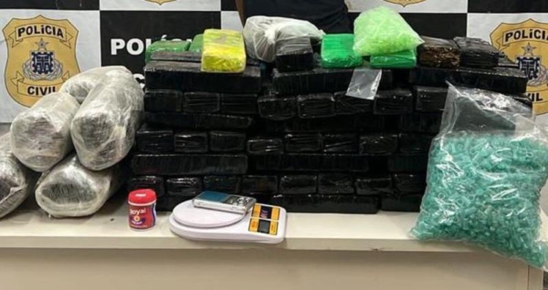 Mais de oito toneladas de drogas foram apreendidas na Bahia esse ano, diz SSP