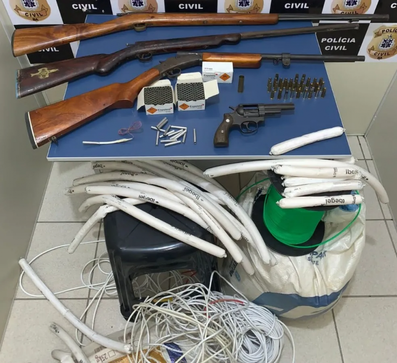 Garimpeiros são presos com material explosivo em Anagê; material é proibido na região 