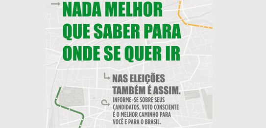 Campanha pelo voto consciente incentiva eleitor a pesquisar sobre os candidatos