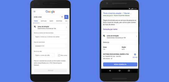 Parceria entre TSE e Google orienta eleitor sobre como votar no domingo