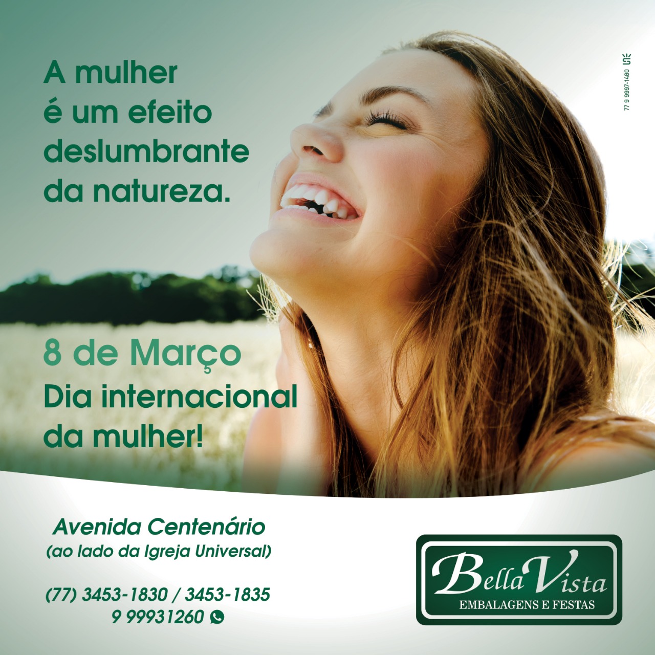 Bella Vista Embalagens e Festas homenageia todas as mulheres pelo seu dia