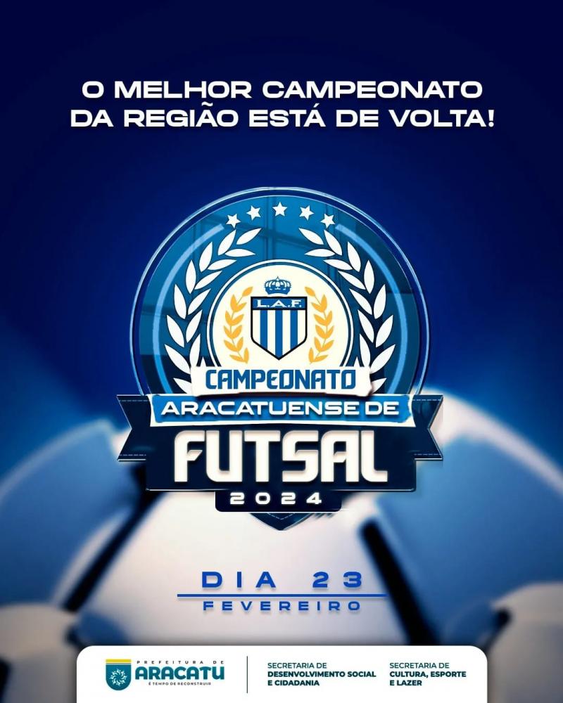 Prefeitura de Aracatu anuncia a volta do Campeonato Municipal de Futsal