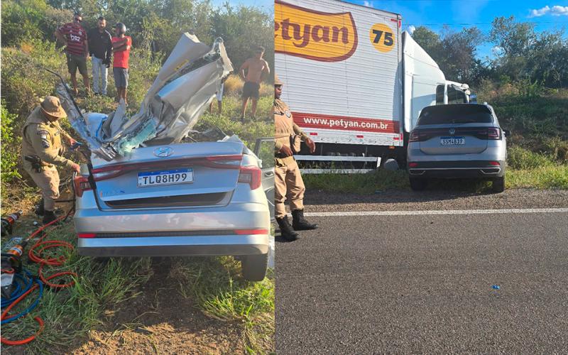 Brumado: Duas pessoas morrem e outras três ficam em estado grave após acidente na BR-030