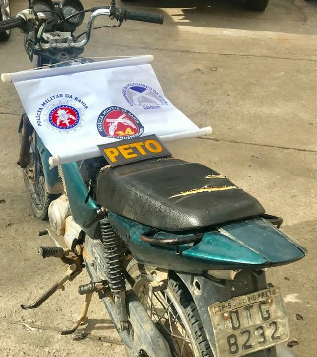 Polícia Militar recupera motocicleta com restrição de furto/roubo em Brumado